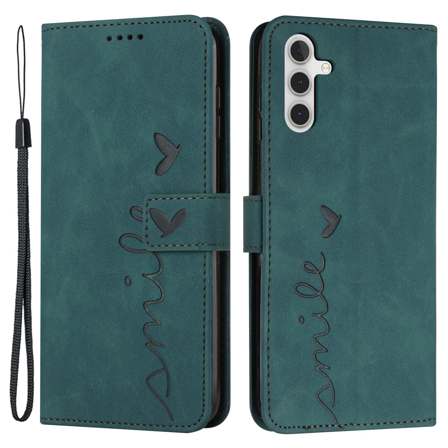 For Samsung Galaxy S23 FE Skin-touch PU Leather Imprinted Cover Flip Stand Wallet Phone Case with Strap For Samsung Galaxy S23 FE Skin-touch PU Leather Imprinted Cover Flip Stand Wallet Phone Case with Strap